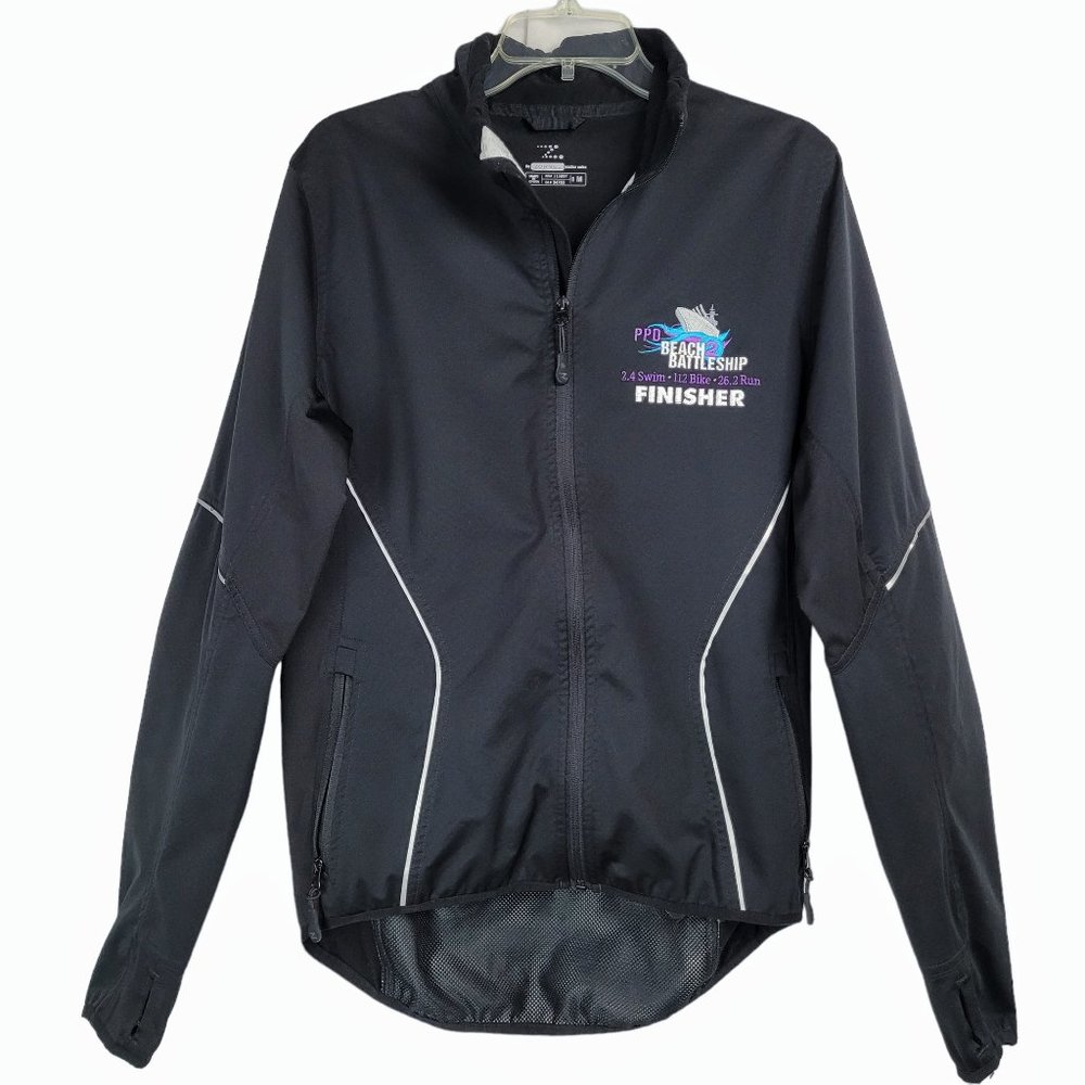 Zorrel Mens M Cycling Jacket The Weather Series Beach 2 Battleship Triathlon Blk